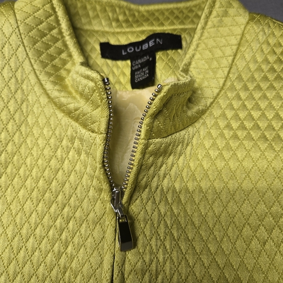 LOUBEN Textured Citron Yellow Blazer - Picture 4 of 8